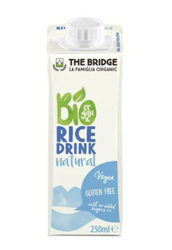 Növényi ital, bio, dobozos, 0,25 l, THE BRIDGE, rizs