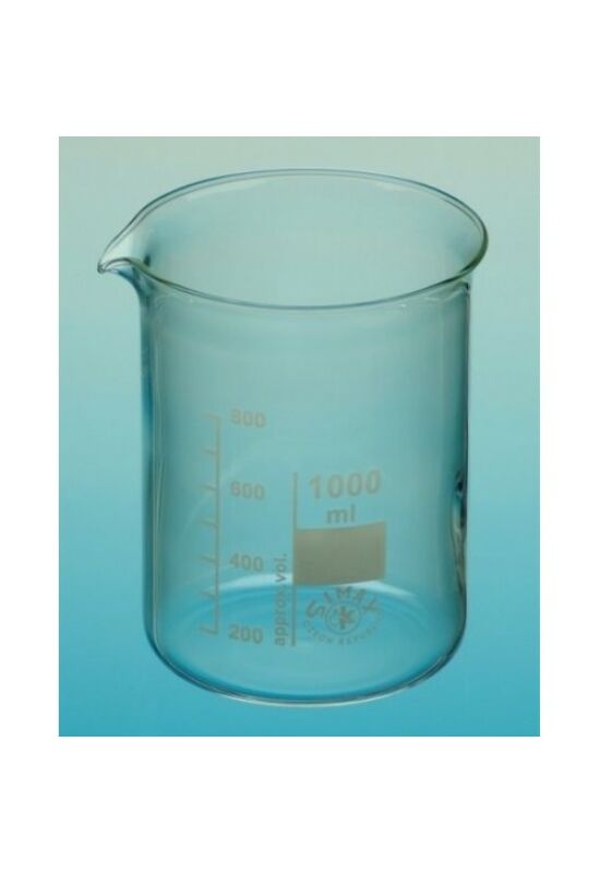 Üveg főzőpohár 600 ml (alacsony)